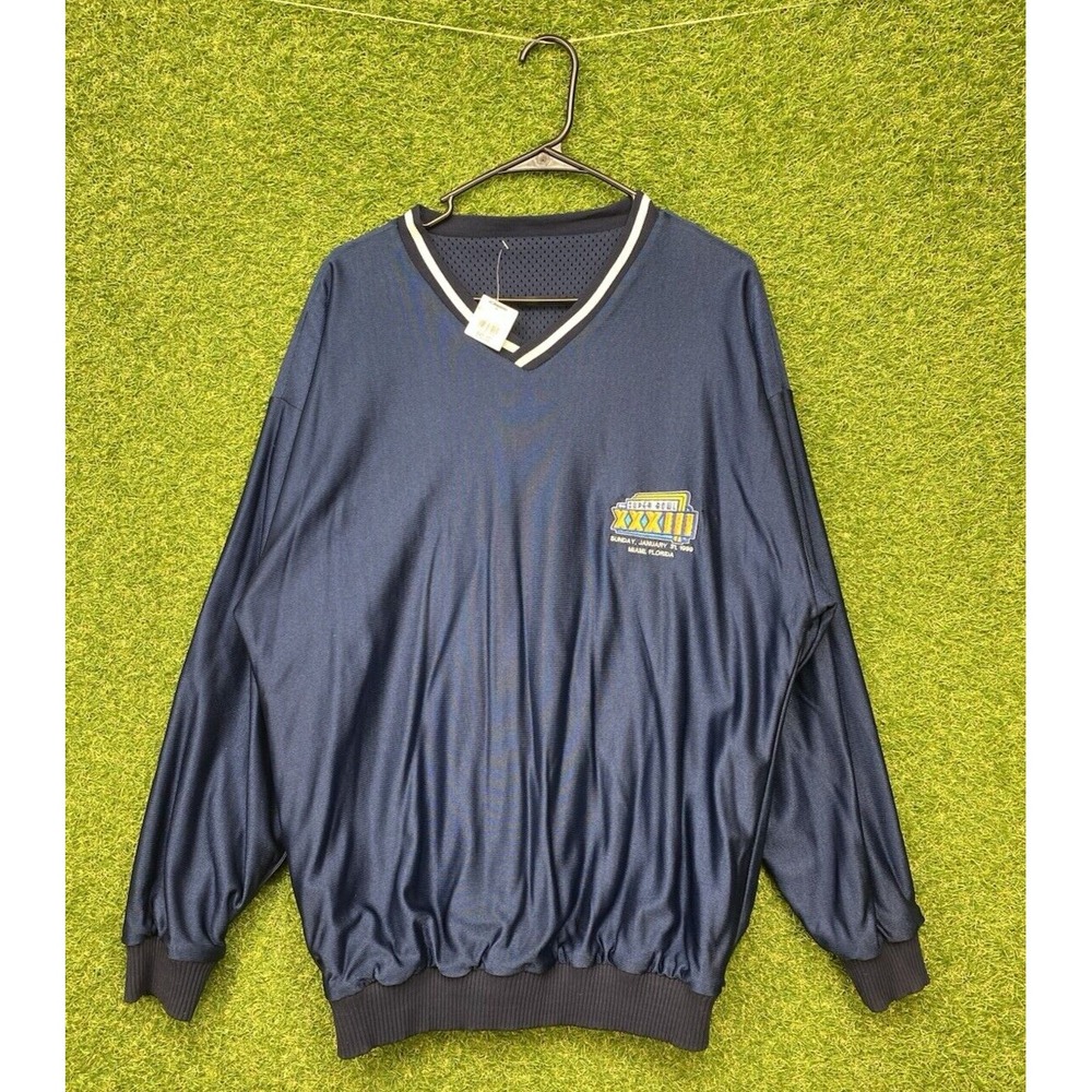 Vintage Super Bowl Champions Denver Bronco Sweatshirt Mens Large Reversible